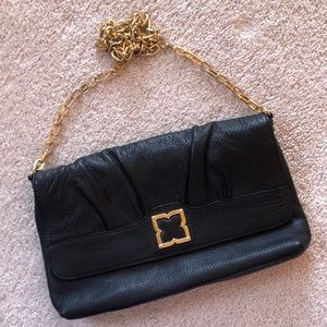 BCBGMAXAZRIA Black leather purse